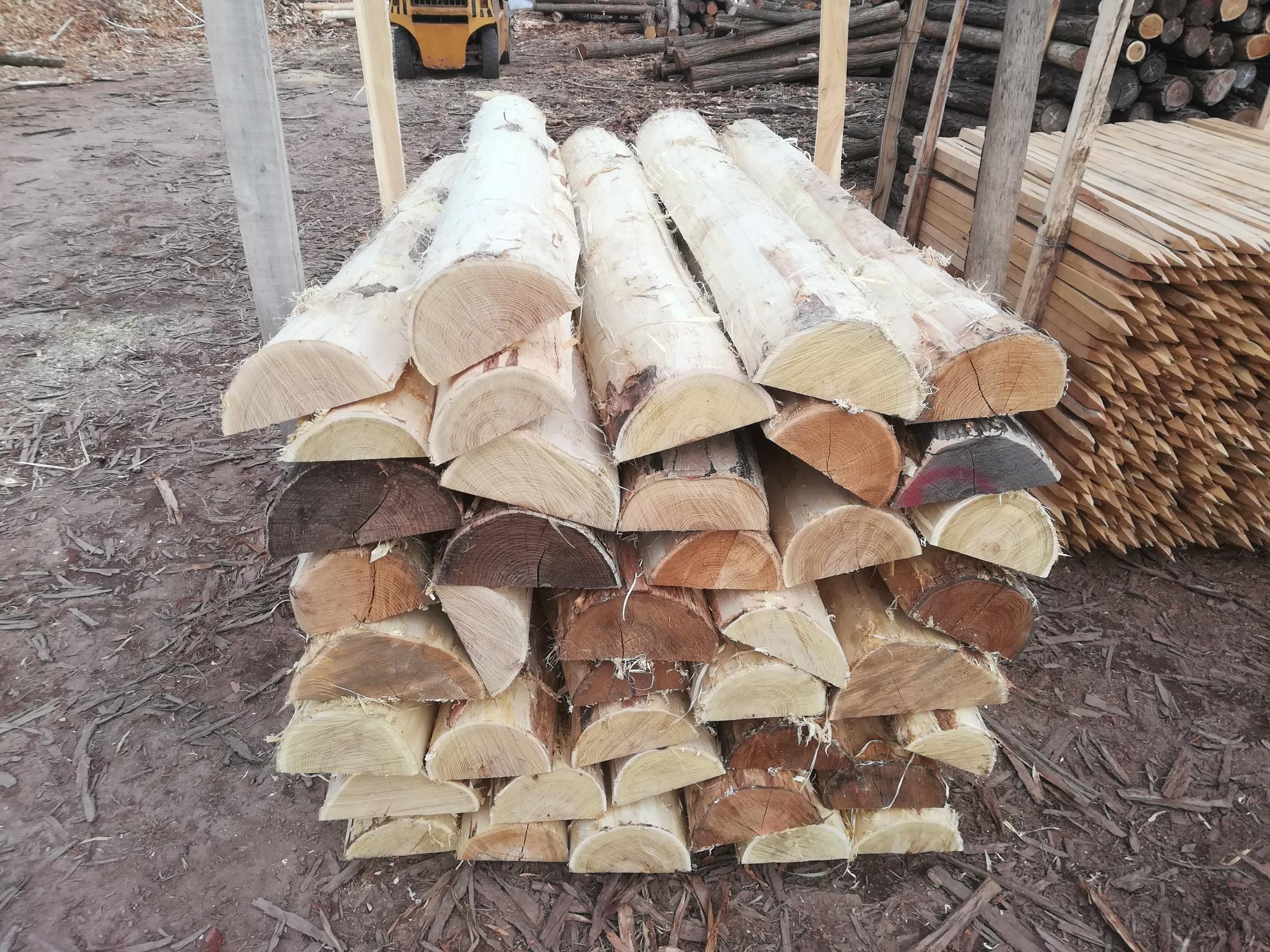 Rundhölzer aus Akazie (halbrund) Rundhölzer aus Akazie (halbrund)